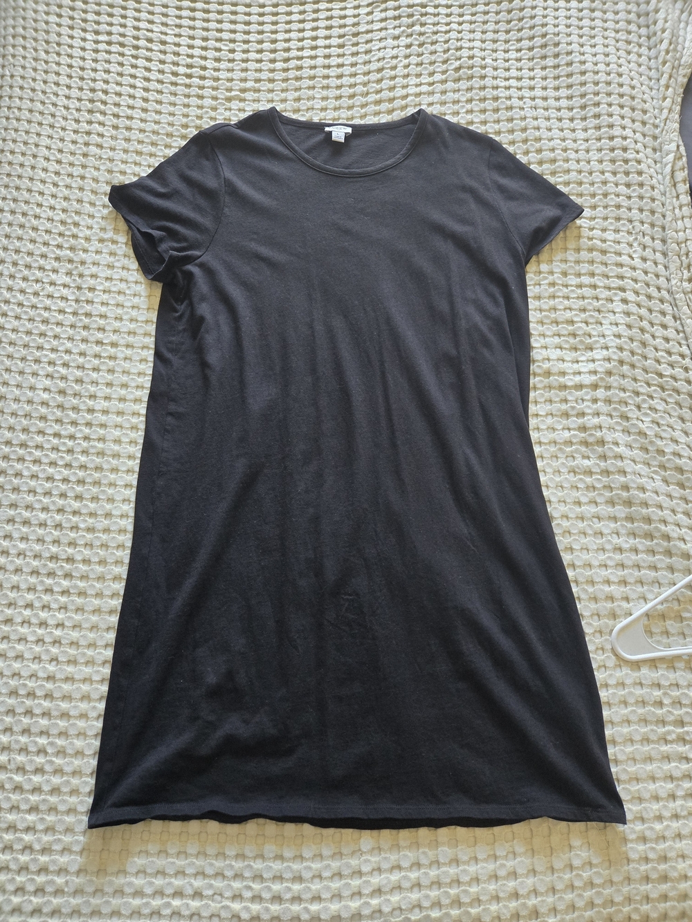 J. Crew Black Short-Sleeve Tee Tunic Dress